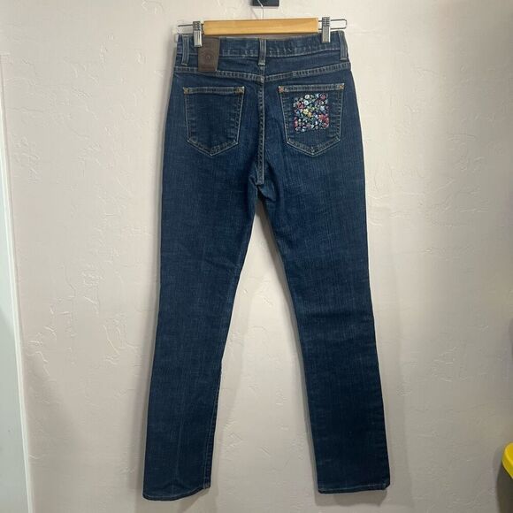 Red Engine Floral Pocket Denim Jeans - Picture 3 of 11
